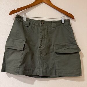 Abercrombie Green Cargo Skirt